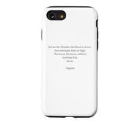 Poème Sappho - Solitude - Poésie lyrique Grecque Antique Coque pour iPhone SE (2020) / 7/8