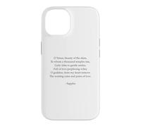 Poème Sappho - Un hymne à Vénus - Poésie parlée Grecque Antique Coque pour iPhone 14