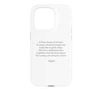 Poème Sappho - Un hymne à Vénus - Poésie parlée Grecque Antique Coque pour iPhone 15 Pro