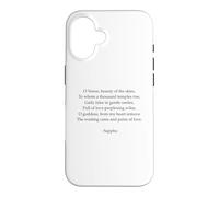 Poème Sappho - Un hymne à Vénus - Poésie parlée Grecque Antique Coque pour iPhone 16
