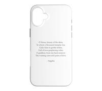 Poème Sappho - Un hymne à Vénus - Poésie parlée Grecque Antique Coque pour iPhone 16 Plus