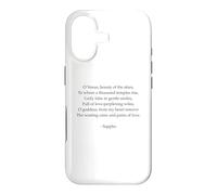Poème Sappho - Un hymne à Vénus - Poésie parlée Grecque Antique Coque pour iPhone 17
