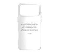 Poème Sappho - Un hymne à Vénus - Poésie parlée Grecque Antique Coque pour iPhone 17 Pro Max