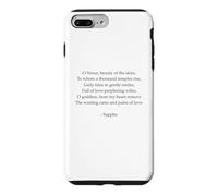 Poème Sappho - Un hymne à Vénus - Poésie parlée Grecque Antique Coque pour iPhone 7 Plus/8 Plus