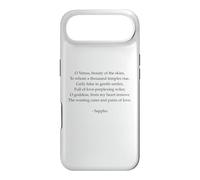 Poème Sappho - Un hymne à Vénus - Poésie parlée Grecque Antique Coque pour iPhone Air