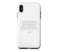 Poème Sappho - Un hymne à Vénus - Poésie parlée Grecque Antique Coque pour iPhone XS Max