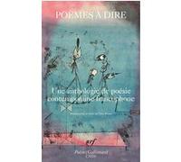 Poèmes à dire Collectif (Auteur), Zéno Bianu (Edité par)