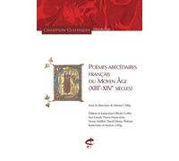 Poèmes abécédaires français du Moyen Âge - (XIIIe-XIVe siècles) - Marion Uhlig - Honore Champion Eds - broché - Essai