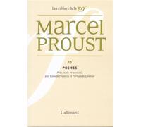 Poèmes - Cahiers Marcel Proust Tome 10 - Marcel Proust - Gallimard - Livre