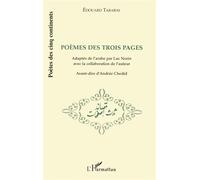 Poèmes des trois pages - Edouard Tarabay - L'harmattan - broché - Poésie