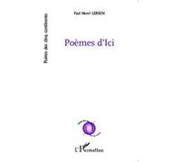 Poèmes d'ici - Paul Henri Lersen - L'harmattan - broché - Poésie