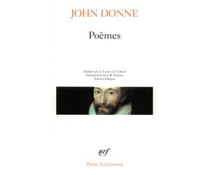 Poèmes - éd. bilingue - John Donne - Gallimard - Livre