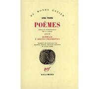 Poèmes / Hommage à Sextus Propertius Ezra Pound (Auteur), Alain Suied (Traduction), Michèle Pinson (Traduction), Ghislain Sartoris (Traduction)