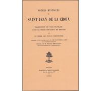 Poemes mystiques de saint jean de la croix