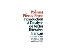 Poèmes, Pièces, Prose: Introduction À l'Analyse de Textes Littéraires Français