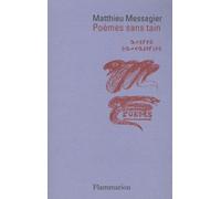 Poèmes sans tain - Matthieu Messagier - Flammarion - broché - Poésie