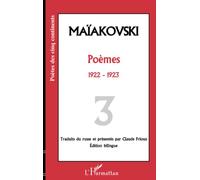 Poèmes, tome 3, 1922-1923