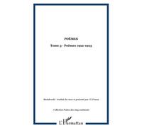 Poèmes Tome 3 - Poèmes 1922-1923 - Maiakovski - L'harmattan - broché - Livre