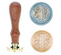 Poemluve Timbre de Sceau de Cire Initiales I Cachet de Cire 25mm Alphabet Tampon de Cire Retro pour les Invitations, Enveloppes, Faire-Parts de Mariage/Naissance, Cadeaux