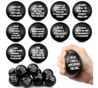 Poen Lot de 20 balles de Noël sarcastiques drôles - Cadeau pour collègues et adultes - Avec citations humoristiques - Balle en mousse négative passive - Soulage les tensions - Employés - Pour le