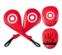 Poen Lot de 4 coussinets de Taekwondo avec mitaines double Kick Padle | Kit d'entraînement complet, absorption efficace des chocs, cuir PU durable, retour d'impact clair, applicable pour les arts