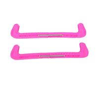 POENVFPO 1 Paire de Couvre-Lames de Patins à Glace, Protecteurs de Lames de Patins Réglables en Plastique avec Conception à Ressort et Vis Cruciformes, pour de Hockey sur Glace de (Pink)