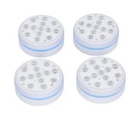 POENVFPO 13 Lumières de Piscine Submersibles à LED, Ultra Lumineuses avec 4 Aimants 20 Ventouses, Télécommande étanche IP68 pour Piscines, Bains à Remous et étangs