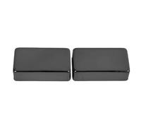 POENVFPO 2 Pièces Couvercle de Micro de Guitare Couvercle de Micro Humbucker en Laiton Type fermé Boîtier à Double Bobine Blocage de la Poussière Installation Facile pour les Joueurs de Remplacement
