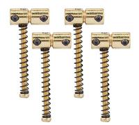 POENVFPO 4pcs Selles de Pont de Basse électrique, Selle de Pont Compensée, Accessoires D'instruments de Musique (GOLD)