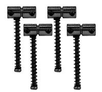 POENVFPO 4pcs Selles de Pont de Basse électrique, Selle de Pont Compensée, Accessoires D'instruments de Musique (BLACK)