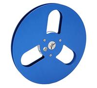 POENVFPO 7 -inch Premium Alliage D'aluminium Premium 1/4 Rouleau Vide avec 3 Trous pour la Partie du Lecteur de Bande de la Pièce de Rechange Universelle Applicable (BLUE)