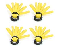 POENVFPO Accessoires de Pêche à la Mouche 12 Pièces Flotteurs de Pêche à la Mouche Kit D'indicateurs de Frappe Flotteurs en Mousse Haute densité avec Anneau en Caoutchouc en Forme de O (Yellow)