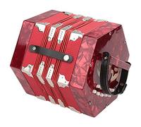 POENVFPO Accordéon Accordéon à 20 Boutons, Instrument de Musique Léger en | Construction ABS Durable, 2 Sangles de Bras Réglables pour un Ajustement sécurisé, 20 Boutons pour un Apprentissage Facile,