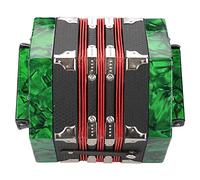 POENVFPO Accordéon Accordéon à 20 Boutons, Instrument de Musique Léger en | Construction ABS Durable, 2 Sangles de Bras Réglables pour un Ajustement sécurisé, 20 Boutons pour un Apprentissage Facile,