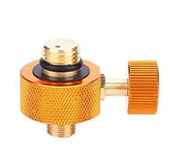 POENVFPO Adaptateur de Gaz en Laiton Adaptateur de Cylindre de Gaz en Cuivre de Réservoir de Compact Compactable de Conception de Réglable Portable compatibilité Universelle avec Le Bouton pour la