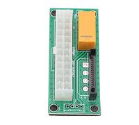POENVFPO Adaptateur de Synchronisation Double PSU, Carte de Synchronisation d'alimentation ATX 24 Broches pour Une Configuration à Double Alimentation dans Les Plates-Formes Minières et
