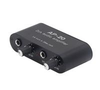 POENVFPO Amplificateur Sonore 2CH, Préamplificateur Double Canal avec Entrée équilibrée et Réglage Indépendant du Gain, pour Microphones, Instruments, Préamplificateurs d'amplis