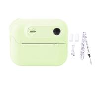 POENVFPO Appareil Photo Numérique à Impression Instantanée, Double Selfie Avant et Arrière pour Enfants, Caméra Vidéo HD 48MP 6X Zoom 1080P avec Fonctions de Jeu MP3 (Green)