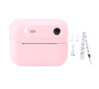 POENVFPO Appareil Photo Numérique à Impression Instantanée, Double Selfie Avant et Arrière pour Enfants, Caméra Vidéo HD 48MP 6X Zoom 1080P avec Fonctions de Jeu MP3 (Pink)