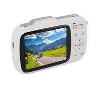 POENVFPO Appareil Photo Numérique, Caméra Vidéo 80MP 5K avec Zoom 18x et Fonction Webcam, écran Couleur 2,8 Pouces, Appareil Photo Compact Point and pour la Photographie et Le Vlogging (White)