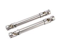 POENVFPO Arbre D'entraînement RC en Acier Inoxydable Solide et Fiable pour Voiture 1/10 RC, SCX10 II, Argent Lot de 2 pour Les Amateurs et Les Passionnés (113mm)