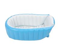 POENVFPO Baignoire Gonflable pour bébé, Baignoire de Voyage Pliable et Portable avec Pompe à Air et Coussin Antidérapant, pour Nourrissons, Tout-petits, Nouveau-nés de 0 à 5 Ans (bleu clair)