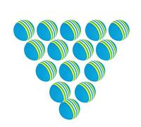 POENVFPO Balles de Golf, Paquet de 15 Balles D'entraînement Légères et Portables en Mousse EVA de 42 Mm, Jouet avec 70% d'élasticité (Blue)