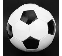 POENVFPO Ballon de Football Professionnel, Ballon de Match D'entraînement Noir et Blanc avec Surface Lisse et Couture Fine pour Les Exercices D'équipe en Intérieur et en Extérieur