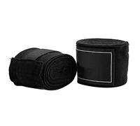 POENVFPO Bandages élastiques pour Les Mains de 2,5 M, Bandages Respirants évacuant l'humidité de Boxe Muay Thai MMA avec Fermeture Auto-agrippante pour L'entraînement et la Compétition (Black)