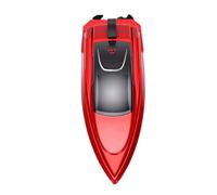 POENVFPO Bateau RC Mini, Hors-Bord télécommandé pour Piscine avec Vitesse | Télécommande 2,4 GHz, Batterie au Lithium 100 MAh, Finition Peinture Automobile, Autonomie de 12 Minutes, Format Compact