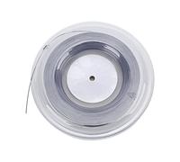 POENVFPO Bobine de Cordage de Tennis, 200 M (218,7 yd) de Monofilament en Polyester avec Surface Cannelée pour Un Meilleur Contrôle et Un Effet Optimal, pour Les Amateurs et (Grey)