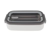 POENVFPO Boîte à étanche Isolée en Acier Inoxydable, pour le Bureau des étudiants, Récipient Alimentaire pour Déjeuner Allant au -ondes, 700ml (WHITE)