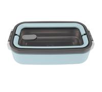 POENVFPO Boîte à étanche Isolée en Acier Inoxydable, pour le Bureau des étudiants, Récipient Alimentaire pour Déjeuner Allant au -ondes, 700ml (bleu clair)