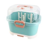 POENVFPO Boîte de Rangement pour Biberons, Conception Compacte pour Un Séchage et Une Organisation Efficaces des Biberons à la Maison, Matière Plastique, Légère 1000g (Green)